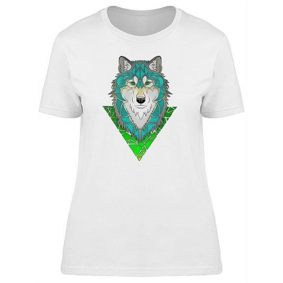 Hipster Tattoo Of Wolf T-Shirt Women -Image by Shutterstock, Female x-Large