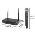 thumbnail image 5 of Professional Wireless Microphone System UHF 4 Channel Fixed Frequency Handheld Device for Stage, Home Parties, Churches, 5 of 6