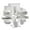 White, variant on MALACASA, Series Flora, 36-Piece Porcelain Dinnerware Set, Ivory White Dinner Set, Service for 6