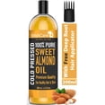 thumbnail image 1 of WishCare Pure Cold Pressed Sweet Almond Oil for Hair and Skin, 200ml, 1 of 6