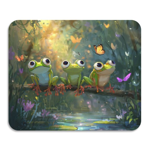Qxltty Cute Frog Dish Drying Mat Coffee Bar Mats Rubber Backed Absorbent Fit Under Pot and Dishes Racks 15.7x11.8in