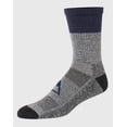 thumbnail image 3 of Hanes Explorer Job Sites Men's Work Crew Socks, 3-Pairs Dark Charcoal/Blue/Natural 6-12, 3 of 3