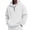 5# Light Gray, variant on Men Quarter Zip Hoodie Fleece Lightweight Mens Half Zip Pullover Long Sleeve Drop Shoulder Hooded Sweatshirt Pink L