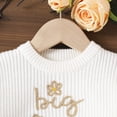 thumbnail image 6 of larppty Sibling Matching Clothes Shirt for Boy Girls | Big Sister/Big Brother Knit Sweater Letter Embroidery Sweatshirt Baby Shirt Warm Winter Clothes, Suit for Daily Wear (White,3-4 Years), 6 of 6