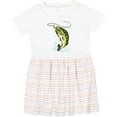 thumbnail image 3 of Inktastic Leaping Bass Fish Girls Toddler Dress, 3 of 5