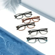 JOSCHOO 5 Pack Reading Glasses for Men Spring Hinges Lightweight Reader+2.50