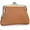 Brown, variant on Small Wallet for Women Vintage Leather Coin Purse Compact Kiss Lock Card Case Daily Change Pouch with 2 Pockets