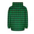 thumbnail image 5 of FDGIU Women's Plaid Flannel Shacket - Plus Size Fleece Lined Hooded Coat, Long Sleeve Button-Down Shirt Jacket, Oversized Flannel Hoodie, Warm Winter Zip-Up Coat, 5 of 6