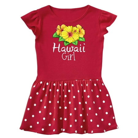 

Inktastic Hawaii Girl Hibiscus Flowers Gift Toddler Girl Dress