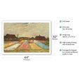 thumbnail image 2 of Flower Beds in Holland - From an Original Color Painting by Vincent Van Gogh c.1883 - Fine Art Matte Paper Print (Unframed) 30x44in, 2 of 4