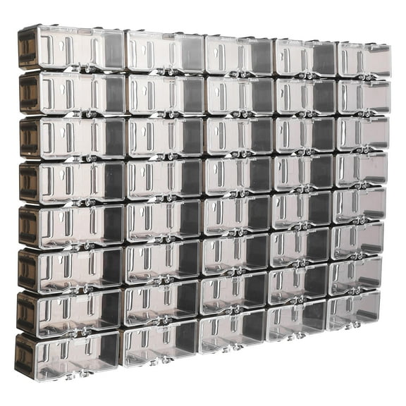 HEANUJJ Transparent Plastic Clamshell Model Car Display Cases, 40 Pieces, Storage for Collectibles and Miniatures