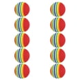 thumbnail image 4 of jinwen 10Pcs Golf Swing Indoor Practice Sponge Foam EVA Rainbow Ball 38mm, 4 of 9