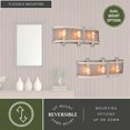 thumbnail image 4 of Dale 3 Light Gray Farmhouse Bathroom Vanity Fixture, 4 of 9