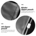 thumbnail image 3 of 20 Pcs Reusable Plastic Zipper Bags Extra Thick PVC Storage Pouches for Loose Leaf Papers Tickets and Small Items, 3 of 6