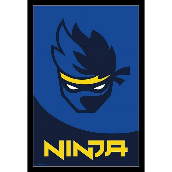 Ninja - Logo Laminated & Framed Poster Print (22 x 34)