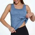 thumbnail image 5 of XIYON Women's Summer Tank Tops Women Solid Sports Vest Running And Fitness Quick Drying Sleeveless Loose Yoga Top Casual Trendy Clothes, 5 of 6