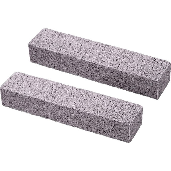 Pumice Sticks Pumice Scouring Pad for Cleaning, Grey Pumice Stick Cleaner for Removing Toilet Bowl Ring, Bath, Household, Kitchen, Spa, Pool, Household Cleaning, 5.9 x 1.4 x 0.9 Inch (2 Packs)
