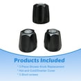 thumbnail image 5 of 3 Set Shower Knob Replacement Metal Bath Tub Shower Handle Diverter Bathtub Faucet Handles 2.35 In, 5 of 8
