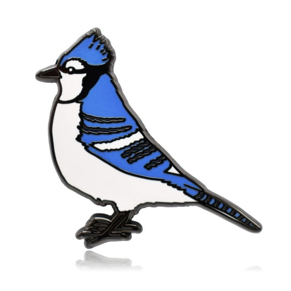 Blue Jay Bird Hard Enamel Pin | Clayton Jewelry Labs
