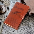 thumbnail image 4 of Luxtrada To My Daughter Granddaughter Where Ever Love Mom Dad Leather Journal Notebook Diary (Love Dad), 4 of 11