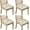 Pioneer Flower-57, variant on Pioneer Flower Seat Covers for Dining Room Chairs Set Of 4,Stretch Printed Washable Chair Seat Cover with Elastic Ties and Button,Removable Waterproof Couch Cushion Covers