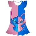 thumbnail image 2 of Vestido de punto para niñas, fiesta de cumpleaños, vestidos de boda, disfraces, ropa de bebé Stich, serie de Disney, vestidos de Cosplay de dibujos animados, ropa 8T Gao Jinjia LED, 2 of 2