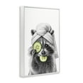 thumbnail image 4 of Stupell Industries Raccoon Spa Day Typography Painting White Framed Art Print Wall Art, 16 x 24, 4 of 10