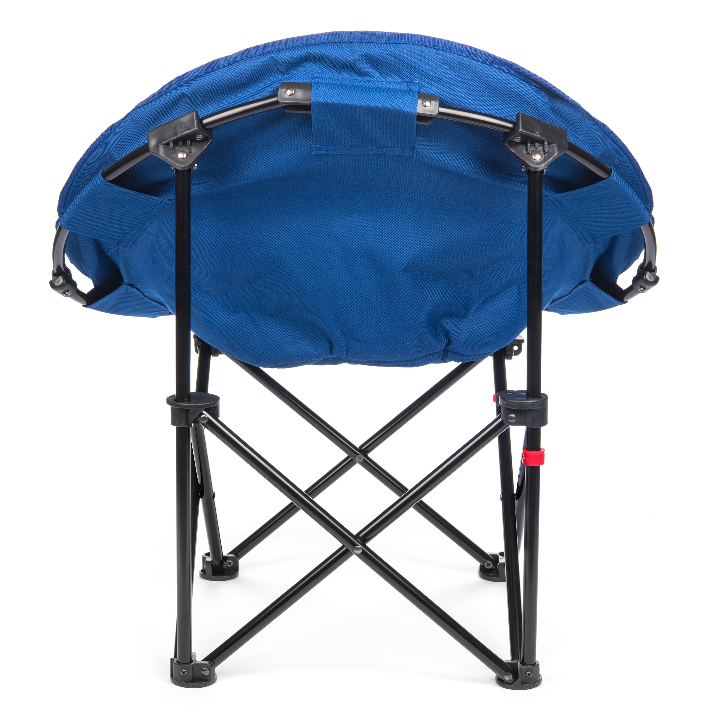 Lucky Bums Moon Lightweight Durable Camp Chair with Carrying Case, Blue, Medium