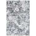 thumbnail image 2 of SAFAVIEH Amelia Alastar Abstract Distressed Area Rug, Charcoal/Ivory, 6' x 9', 2 of 11