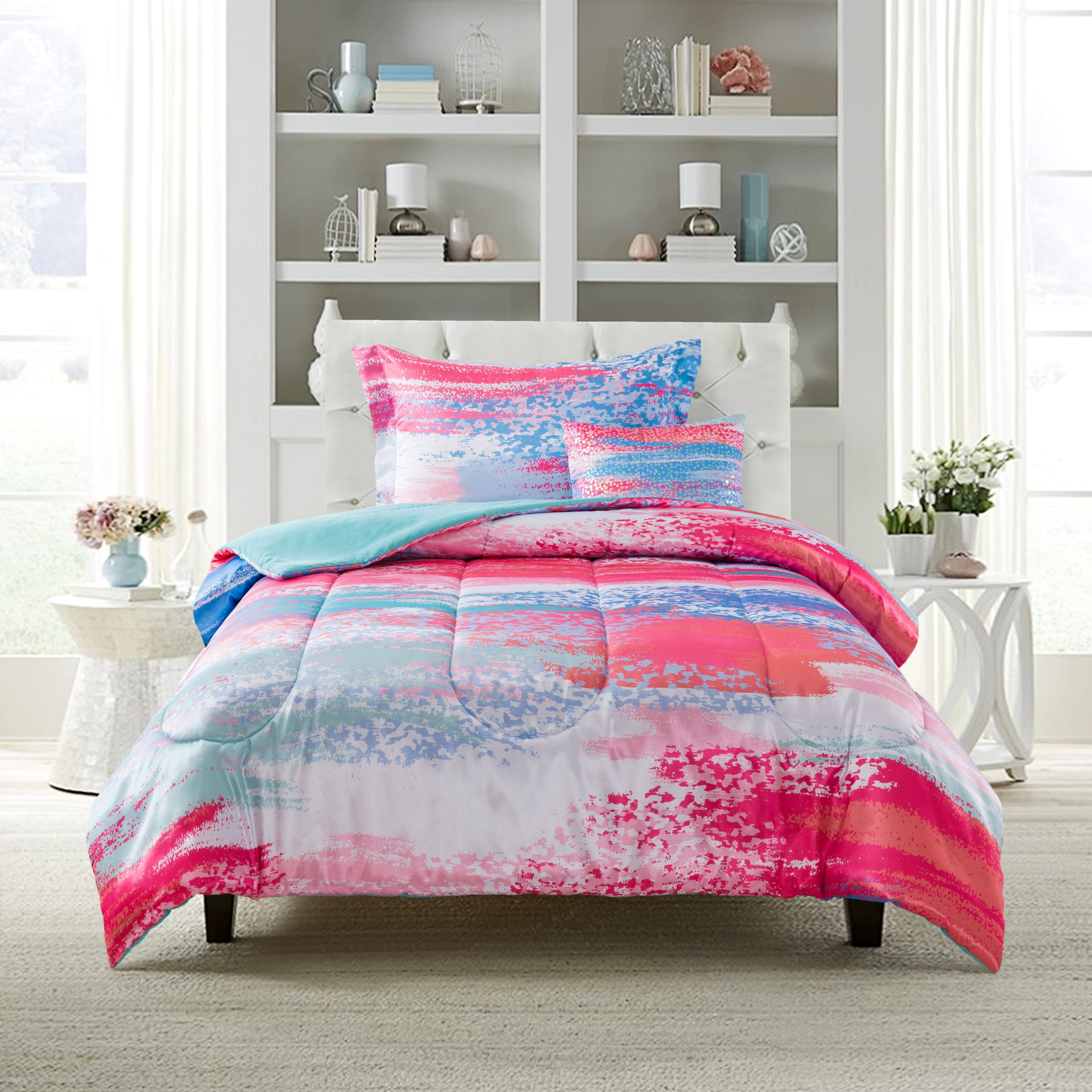 Mainstays Polyester Comforter Sets, TwinXL, 3Pieces