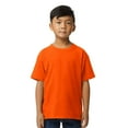 thumbnail image 5 of Gildan Youth Softstyle Cotton T-Shirt, Kids Short Sleeve Crewneck Shirt, Orange Tee, Size L, 5 of 5
