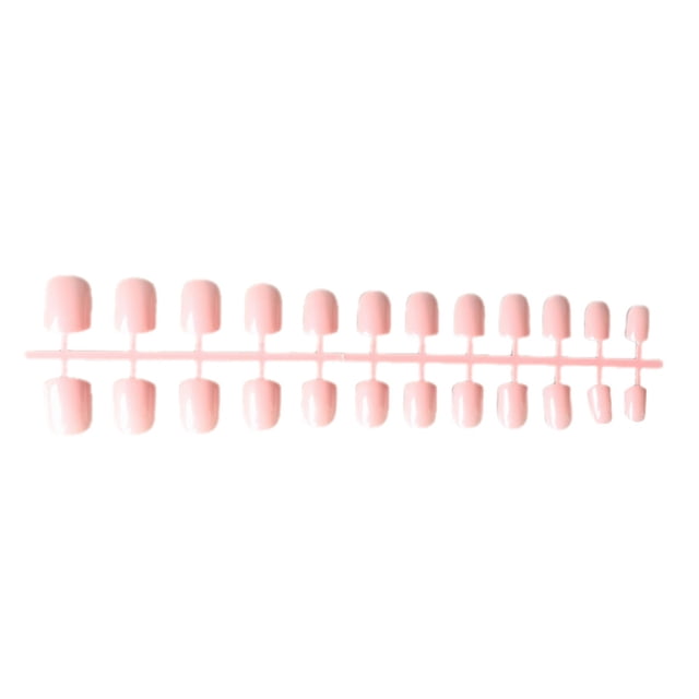 Guardurnaity 24 piezas de uñas postizas de ataúd sólidas, uñas acrílicas con personalidad duraderas, exquisitas y elegantes, para salones de Type2 NO2