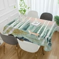 thumbnail image 2 of Yayeee Tablecloths 60" x 120" Rectangle Wrinkle Resistant Party Table Cover, Green Deer, 2 of 8