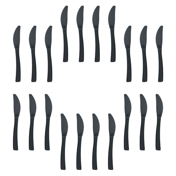 REOFLYUP Graduation Plastic Utensils Simple Design General Users 48Pcs 6.4x0.6in