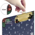 thumbnail image 4 of FMSHPON Christmas Snowman Snowflake Present Clipboard Hardboard Wood Nursing Clip Board and Pull for Standard A4 Letter 13x9 inches, 4 of 5
