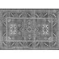 thumbnail image 1 of Ahgly Company Indoor Rectangle Geometric Gray Traditional Area Rugs, 2' x 5', 1 of 1