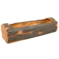 thumbnail image 3 of Sunnydaze Rustic Log 35.5" x 13" x 9.75" Polyresin Outdoor Planter with Drainage Holes, 3 of 8