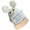 With Base, variant on Yihuala Unique Handwoven Animal Miniature Charm Woven Animal Figurine Creative Hanging Decors for Adults Car and Room