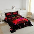 thumbnail image 4 of Erosebridal Twin Gamer Bedding Sets Gaming Comforter Sets Teens Video Gamer Room Decor,Gamepad Controller Gamer Comforter Set Black Red Green Tie Dye Bed Set 2Pcs, 4 of 6