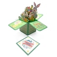 thumbnail image 2 of CoreLiving Pop Up Easter Cards with Envelopes, 3D Easter Eggs Basket Bunny Greeting Cards, Funny Popup Easter Day Cards for Religious Spring Holiday Gift Giving, 2 of 8