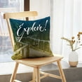 thumbnail image 5 of LALILO Throw Pillow Covers Motivation Quote Calligraphy Lettering Nature Cushion Cover 18" x 18", 2 Pack, 5 of 6