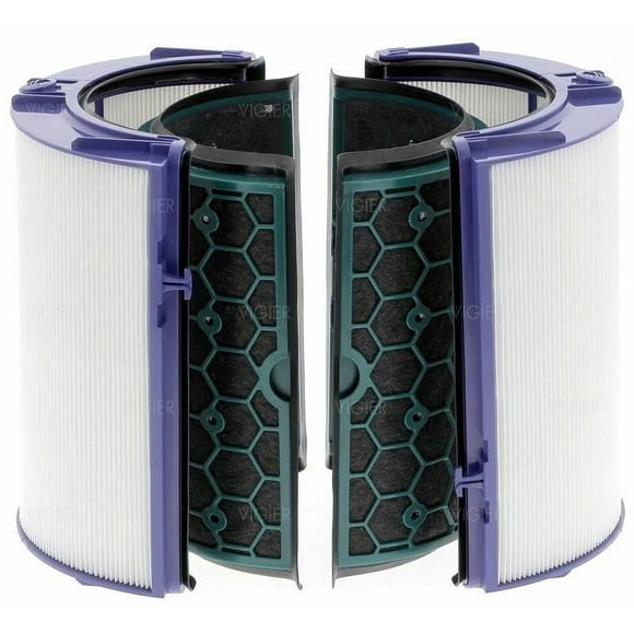 Filtre Avancé de Purificateur d'Air de Remplacement pour Dyson, Véritable HePa et Charbon Actif Combiné pour Hp04 Tp04 Dp04, Articles Économiques avec Filtration à Haute Efficacité pour la Maison et le Bureau, 2 Ensembles Inclus