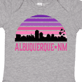 thumbnail image 4 of Inktastic Albuquerque New Mexico Retro Sunset Skyline Girls Baby Bodysuit, 4 of 5