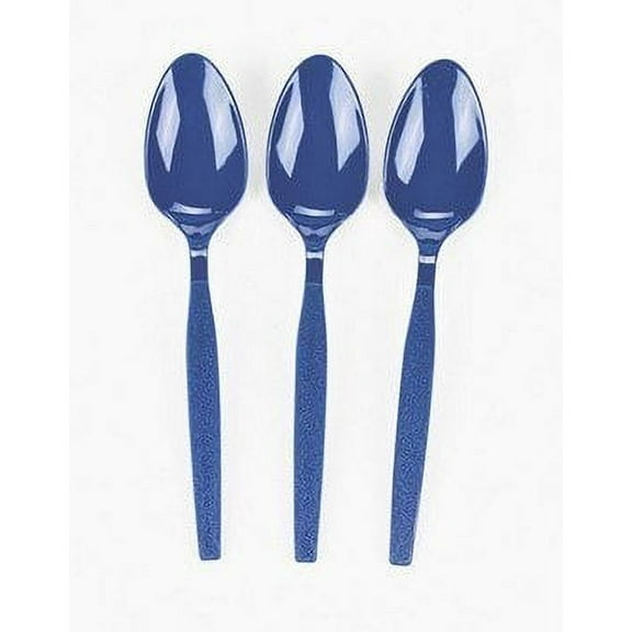 Royal Blue Plastic Spoons (50 Pc) - Party Supplies - 50 Pieces