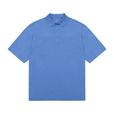Van Heusen Big and Tall Mens Classic Fit Short Sleeve Polo Shirt, 6x-large , Blue