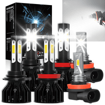 NSDXCT for Toyota Prius 2010 2011 2012 2013 2014 2015 LED Headlight Bulbs High Low Beam Fog Light 6x
