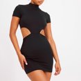 thumbnail image 3 of Vestido ajustado para mujer Vestido sencillo ajustado Estilo sexy Ahueca hacia fuera el traje de vacaciones Hugtrwg Para estrenar, 3 of 9