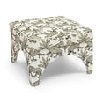 thumbnail image 5 of TOV Furniture Raji Cream Leopard Jacquard Ottoman, 5 of 6
