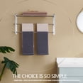 thumbnail image 4 of KOKOSIRI Towel Shelf Wall Double Towel bar with Shelf Bathroom Towel Rack Polished Chrome B5003CH-L24, 4 of 8