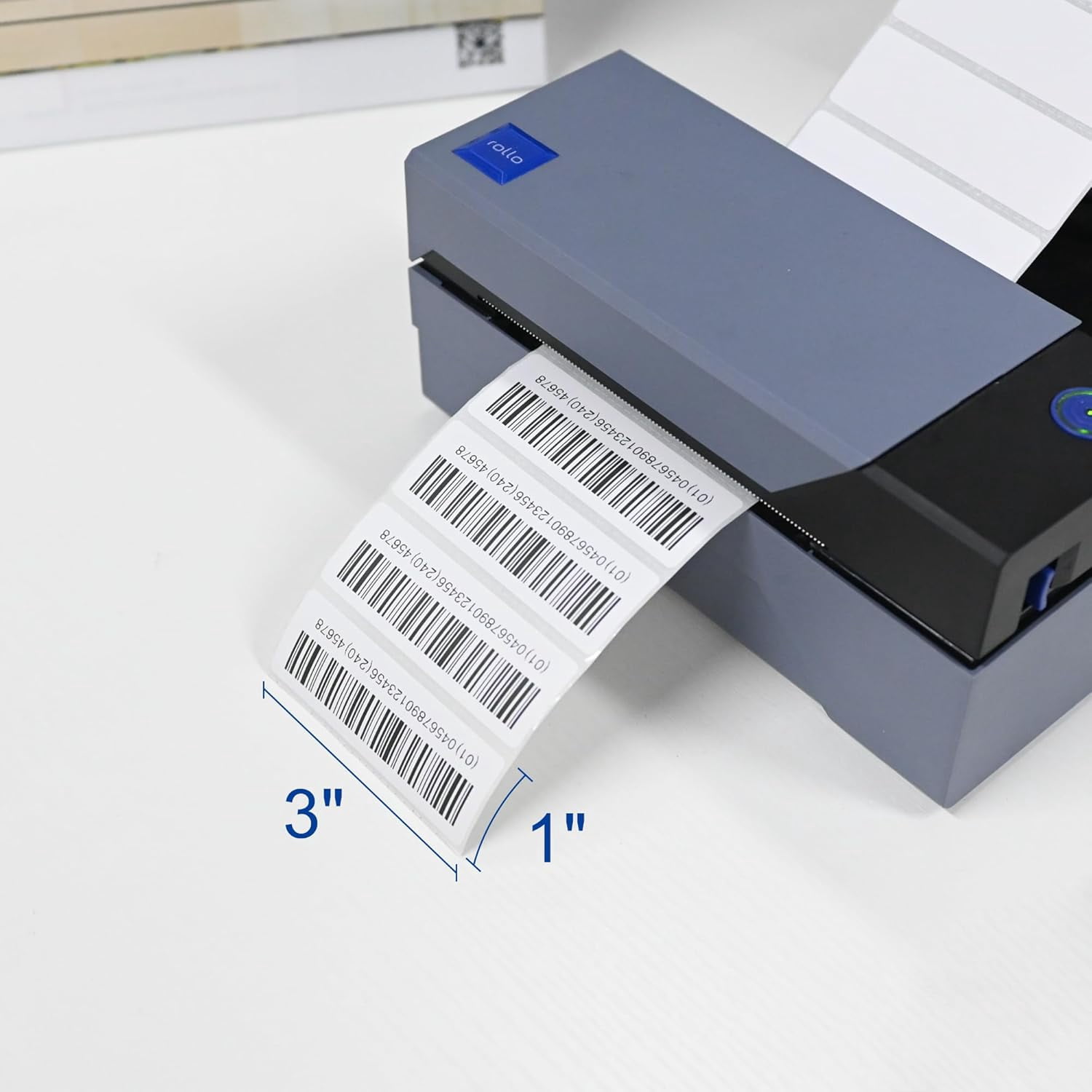 Strongmor ZB 3" X 1” Direct Thermal Labels for Barcodes, Postage Address, Shipping Labels, 1300 Count Per Roll (Pack of 6 Roll)
